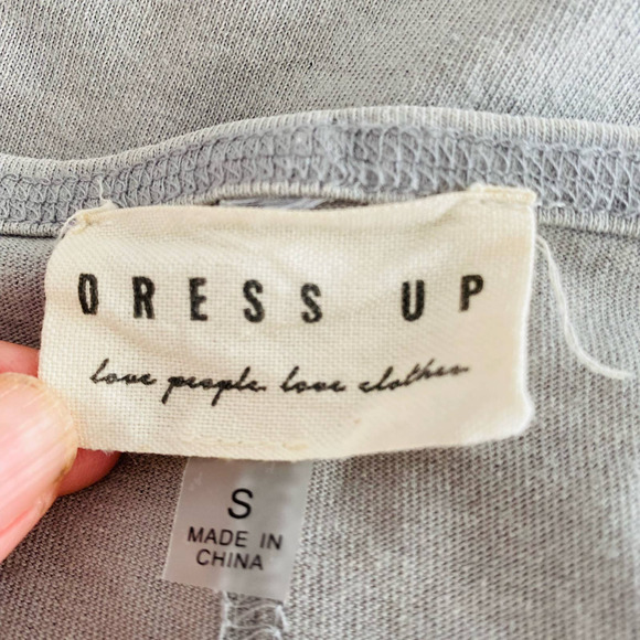 DRESS UP Vintage Wash Oversized Top with Raw Edge Details - Picture 10 of 13